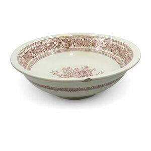 Antique Mother Hubbard Bowl Old Hall Earthenware England 14"